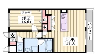 コートサニーヒル赤坂の間取り画像