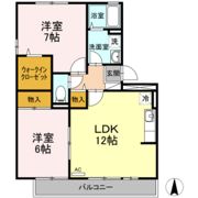 セジュール今B棟の間取り画像