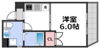 オズレジデンス天王寺WESTの間取り画像