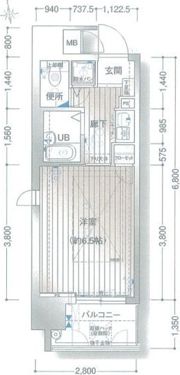 City Lifeプレサンス新大阪の間取り画像