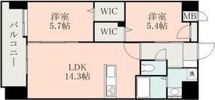 フルール米屋町の間取り画像