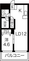 ビュークレスト京町の間取り画像
