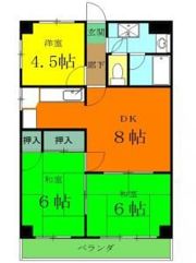 カツミマンションの間取り画像