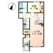 日高市武蔵高萩 アパートⅡ期新築工事の間取り画像