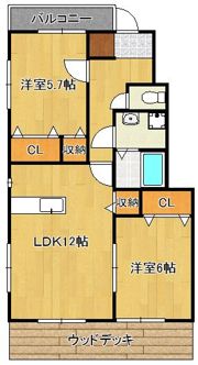 ヴィオーレ直方の間取り画像