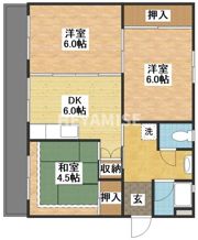 ビレッジハウス若葉Ⅱ1号棟の間取り画像