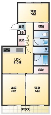 フォンテーヌ中野の間取り画像