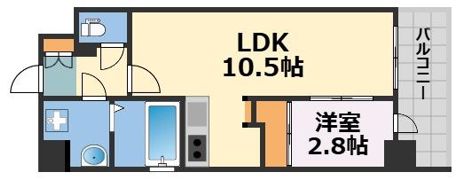 ワールドアイ大阪フェリーチェ(旧称:グランフェリーチェ・ナイン)の間取り画像