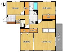 D-ROOM原町の間取り画像