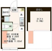 グロワール明大前の間取り画像