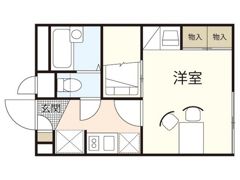 レオパレス牛田南の間取り画像