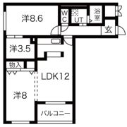 Bolson Sの間取り画像