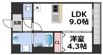 フォーゼ舟橋町の間取り画像