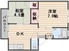 星島コーポA棟の間取り画像