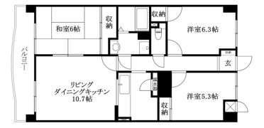 セントラルパーク土居田の間取り画像