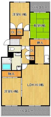 ビオス殿町の間取り画像