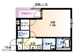 フジパレス豊中曽根Ⅰ番館の間取り画像