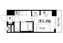 キャンパスヴィレッジ京都今出川通の間取り画像