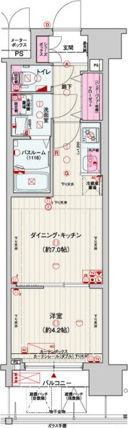 レオンコンフォート梅田北の間取り画像