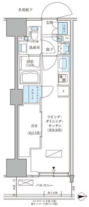 パークアクシス品川天王洲アイルの間取り画像