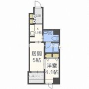 アミティエ扇町公園の間取り画像