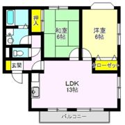 リジェールB棟の間取り画像