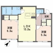 ベレオ万代の間取り画像