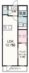 ルシェル東静岡の間取り画像