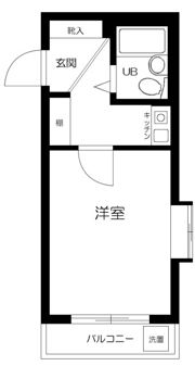 クリスタル三軒茶屋PART－1の間取り画像