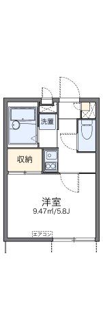 レオパレスメゾン ド ツルマの間取り画像