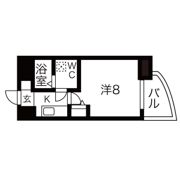 セレニテ谷町calmeの間取り画像