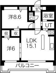 ピオーネ覚王山の間取り画像