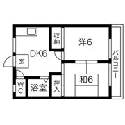 寝屋川スカイハイツの間取り画像