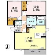 クレール B棟の間取り画像