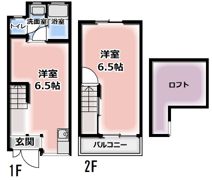 江瀬美町貸家の間取り画像