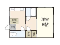 皆実町アパートの間取り画像