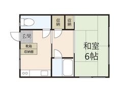 皆実町アパートの間取り画像