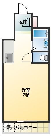 コーポ岩永の間取り画像