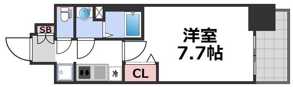 プレサンス玉造ザ・ライブの間取り画像