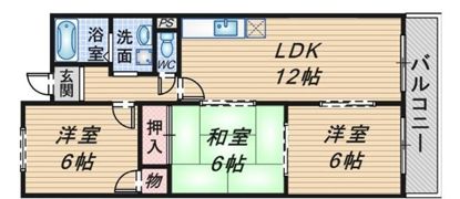 ベルヴュー桜の町の間取り画像