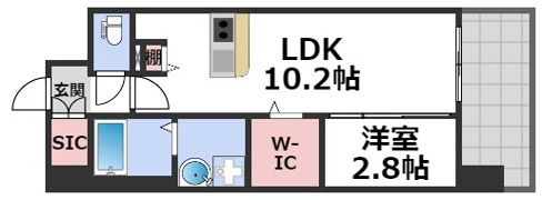リヴェント難波サウスの間取り画像