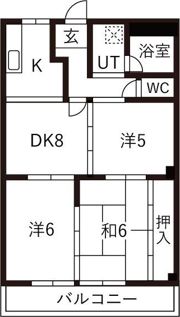 ハイツパインの間取り画像