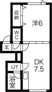 シャトージェミニ北広島の間取り画像