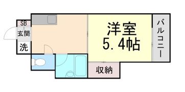 岡崎ハイツの間取り画像