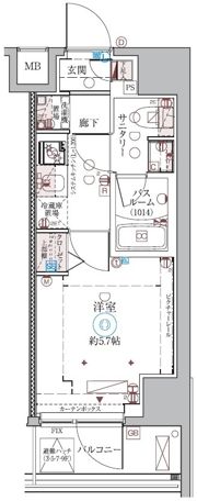 クレヴィスタ品川西大井Ⅱの間取り画像