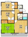 ヴィラ御館山 A棟の間取り画像