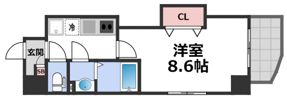 Luxe玉造Ⅲの間取り画像