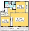 ヴィラナリー屋島4号棟の間取り画像