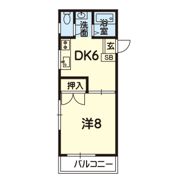コーポ九品寺の間取り画像