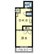 コーポ九品寺の間取り画像